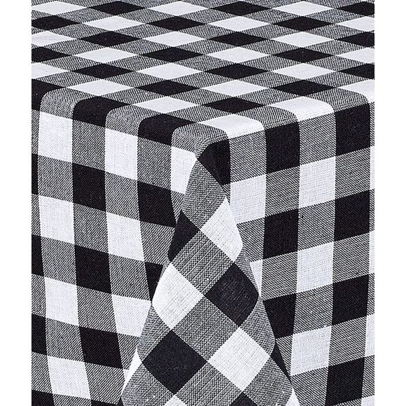 Country Rustic Buffalo Plaid Cotton Fabric Table Runner by Home Bargains Plus, - Picture 2 of 4
